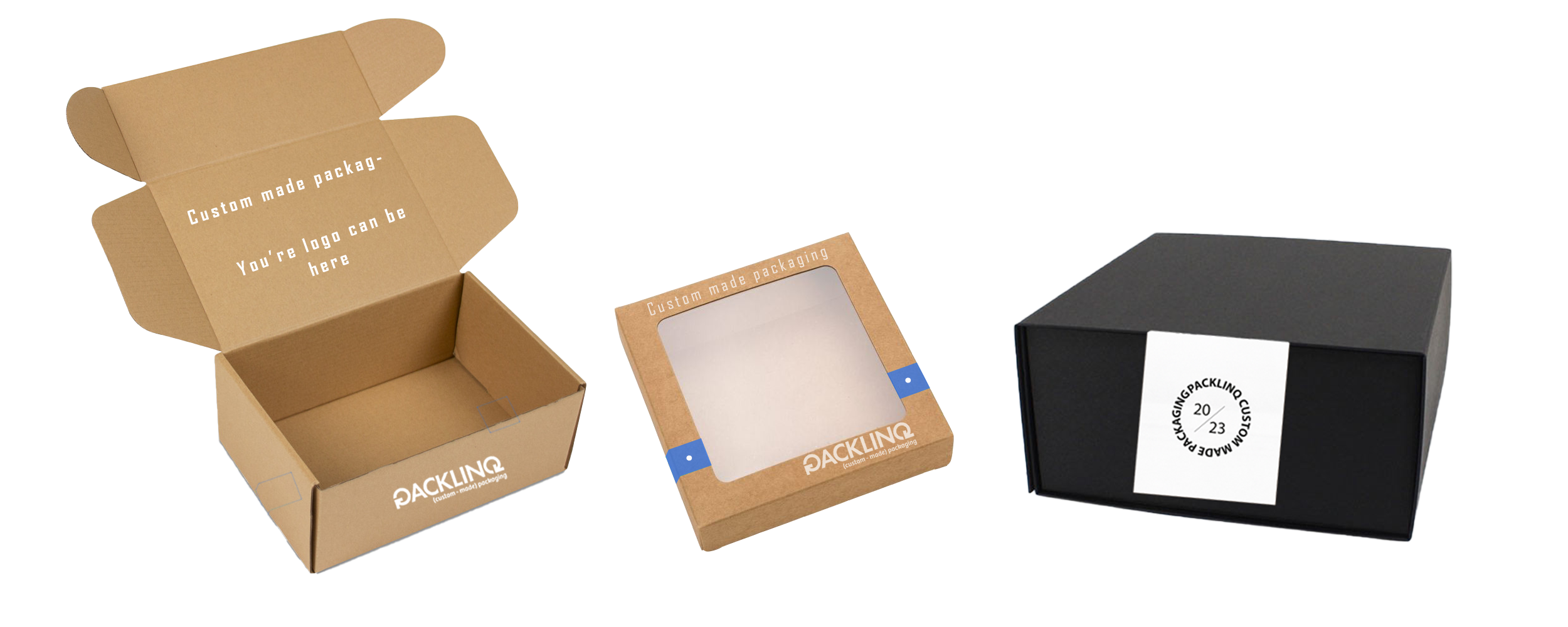 Examples of printed boxes