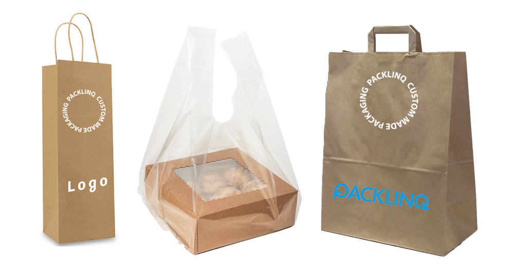 Examples of printed shopping bags