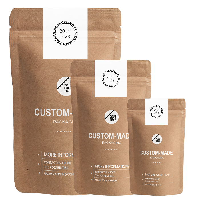 Example printed stand up pouches